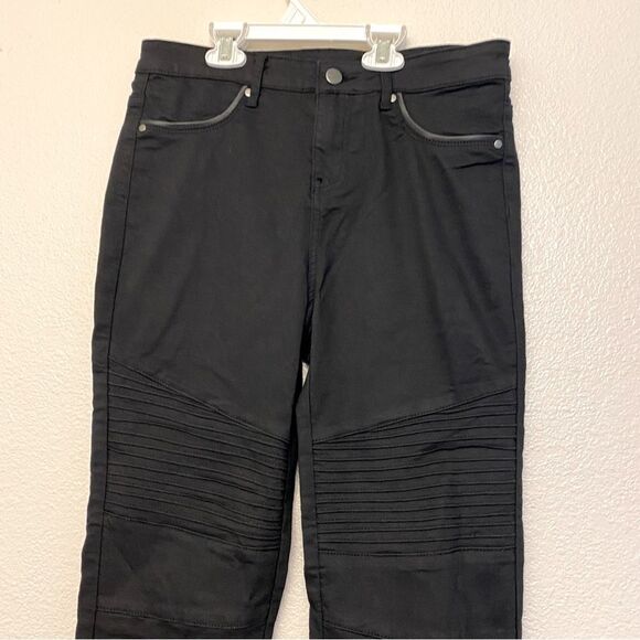 Weissman Balera dance costume black Mid Rise Denim Moto Jeggings pant AH10146 SA - Picture 3 of 12